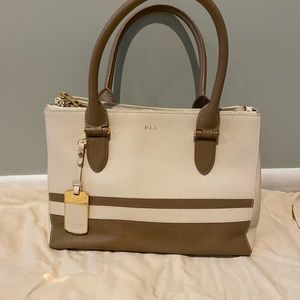 Ralph Lauren cream/brown handbag